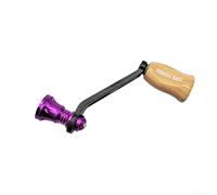 Besshepplo Mango de carrete de pesca de fibra de carbono con brazo basculante único de 70 mm de longitud 55 mm de distancia entre ejes con 2 rodamientos compatible con Fuego Taula Exceler Caldia