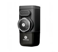 Besshepplo Máquina de café espresso portátil manual de 15 barras para café molido y cápsulas, tanque de agua de 100 ml, compacto, viajes, camping, al aire libre, no requiere electricidad, color negro