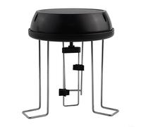 Besshepplo Mezclador de burbujas de agua con energía solar para decoración de estanques de jardín, atrae pájaros y crea efecto ondulado, no requiere pilas, ahorro de energía, color negro