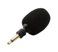 Besshepplo Mini micrófono plegable con conector de 3 5 mm, ideal para grabación, enseñanza y actuaciones, fácil de usar (2 polos)