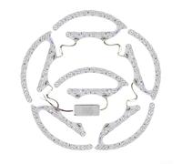 Besshepplo Módulo de luz de techo LED de 72 W, 96 W, 120 W, 144 W, panel de repuesto regulable de 3 colores con lente óptica de instalación magnética, ahorro de energía para kit de reparación de