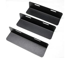 Besshepplo Paquete de 3 organizadores de maletero de coche, bloques de carga flexibles, divisor antideslizante, sistema de almacenamiento de metal para SUV, furgoneta, camión, equipaje, seguridad
