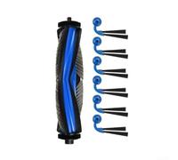 Besshepplo Para Ecovacs X11 Kit de Accesorios Cepillo Principal y 6 Cepillos Laterales Premium Rubber Nylon V Forma Diseño Deep Corner Limpieza Robot Partes de Aspiradora Reemplazo