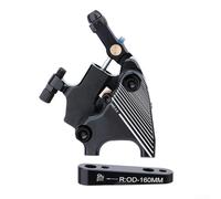 Besshepplo Pinza de freno de disco hidráulico de doble acción para bicicleta de carretera compatible con disco de aleación de magnesio de aluminio de 140 mm y 160 mm, negro delantero o trasero o juego
