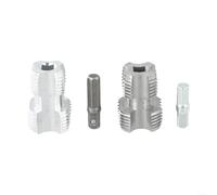 Besshepplo PPR - Juego de brocas para abridor de roscas de tubería de agua, expansor de vástago hexagonal de metal de alta resistencia para taladro eléctrico, fontanería y construcción con eliminación