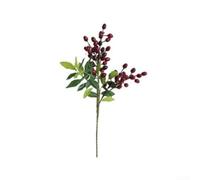 Besshepplo Ramas artificiales de bayas de olivo de 39 cm, tallos de vegetación falsos con bayas realistas para boda, hogar, decoración de Navidad, arreglos de mesa, jardín, fiesta, accesorios de