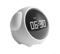 Besshepplo Reloj despertador para niños, reloj despertador de expresión interactiva, multifuncional, temporizador de despertar con pantalla interactiva inteligente para decoración de dormitorio
