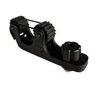 Besshepplo Soporte de pala para sujetar caña de pescar estándar, ABS, negro, liberación rápida, sin taladro, accesorios de instalación para kayak, canoa, equipo deportivo al aire libre, 1 juego (C)