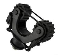 Besshepplo Soporte de pista para sujetar caña de pescar estándar, ABS, negro, liberación rápida, sin taladro, accesorios de instalación para kayak, canoa, equipo deportivo al aire libre, 1 juego (A)