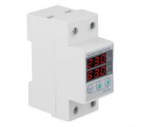 Besshepplo SVP-916 Protector de voltaje ajustable con monitoreo en tiempo real y recuperación automática para circuitos de 40 A, 63 A, 80 A, dispositivo limitador de sobrecorriente, blanco (63 A)