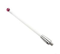 Besshepplo Tallo de cerámica Ru By Ball Tip Stylus Roscado Sonda Accesorio con extensión de tallo, resistente al desgaste, temperatura estable, no conductor para medición (A-5003-0236)