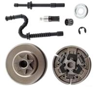 Besshepplo Tambor de embrague de piñón 3/8 pulgadas 7T Kit de rodamientos de aguja para MS290 MS390 029 039 MS310 Piezas de repuesto de motosierra de metal de alta dureza resistente al desgaste Juego