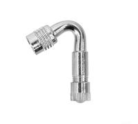 Besshepplo Tubo de extensión de válvula de aire de latón de 45 grados y 135 grados para scooter, bicicleta, motocicleta, monociclo, adaptador de inflador de neumáticos con aleación de aluminio, diseño