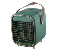 Besshepplo Ventilador de refrigeración portátil recargable por USB con batería de 2000 mAh, 3 ajustes de velocidad, funcionamiento silencioso para escritorio, oficina, dormitorio, hogar y viajes al