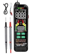 Besshepplo ZL126 ZL128 Multímetro digital 9999 conteos True RMS pantalla LCD DC AC voltaje y corriente probador con sonda de temperatura, resistencia, frecuencia, capacitancia, diodo Mea (ZL128B)