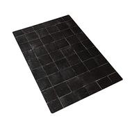 Bessie Bakes Tablero de fondo negro cuadrado con líneas doradas para fotografía de alimentos y productos de 2 pies de ancho x 3 pies de alto | 3 mm de grosor resistente a la humedad resistente a las manchas, ligero