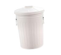 BESSTUUP Basura Jardin Hierro Con Tapa