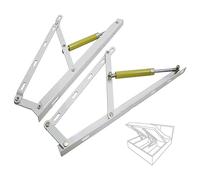BESSX Kit de elevación de Almacenamiento for Cama de Alta Resistencia, 2 Piezas de bisagra de Resorte, diseño de bisagra de Resorte Triangular, sofá Cama Plegable(White,1200mm)