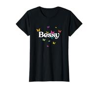 BESSY - Hermoso nombre de niña con mariposas coloridas Camiseta