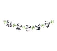 Bessy shop Banderines de Papel con diseño de Panda,Banner de Feliz cumpleaños,Decoraciones de Fiesta de Panda,para Fiestas de bebé, Fiesta temática de Panda