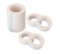 Bessy shop Cinta de pestañas,8 Piezas Cinta de Extensión Pestañas Cinta de pestañas Cinta de Tela de Papel Blanco para Suministro de extensión de pestañas Cinta microporo para extensión de pestañas