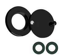 Bessy shop Cubierta de Mirilla,Cubierta espía de la Puerta,Bloque de Espía de Puerta,Tapa Mirilla para Puertas Cubiertas Giratorias del Visor de Puerta para Hogar Hotel Dormitorio Oficina (Negro)