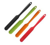 Bessy shop Espátulas para Tarros,4 Piezas Espátulas de Silicona para Hornear,Espátulas de Cocina con Mango,Largo,Utensilios para Hornear para Pasteles,para Crema,Mantequilla,Mermelada,Raspar Salsas