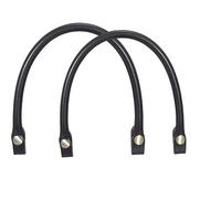 Bessy shop Manijas de Bolso de Cuero,2 Piezas de Mango de Bolso de Cuero manijas de Bolso de Hombro Asa de Repuesto para Bolsos de Mano para Bolsos para el Bolso de Bricolaje (Negro)
