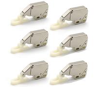 Bessy shop Mini Pestillo con Resorte Automático, 6pcs Gabinetes con Pestillo para Puertas, Mini Latch Cierre Presión Puerta, Cierres de Presión, Con tornillos para puerta de armario de cocina