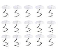 Bessy shop Pasadores de Giro, 50 Piezas Cabezas Transparentes Pasadores de Giro Pasador de tapicería de Cabeza plástica para Fundas y Faldas de Cama