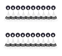 Bessy shop Tapón de Goma para Pesca con Corcho, 120 Piezas 20 Grupos 6 en 1 Flotador Sinker Paradas Negro Forma Cilíndrica Float Detener Hilo de Pescar Pesca Accesorios