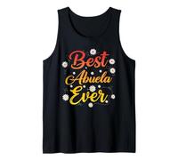 Best Abuela Ever Women Grandma Floral Mothers Day Abuela Camiseta sin Mangas