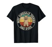 Best Airedale Terrier Dog Dad Marrón Claro Camiseta