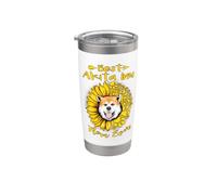 Best Akita Inu Dog Mom Ever Sunflower Funny Paw Lover Vaso térmico de acero inoxidable de doble pared