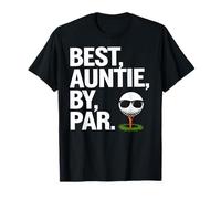 Best Auntie By Par Cool Golf Themed Golfing Auntie Camiseta