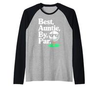 Best Auntie By Par Cool Golf Themed Golfing Auntie Camiseta Manga Raglan
