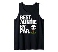 Best Auntie By Par Cool Golf Themed Golfing Auntie Camiseta sin Mangas