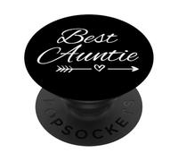 Best Auntie Heart Design for Her Aunt Aunty Nephew Niece PopSockets PopGrip Adhesivo
