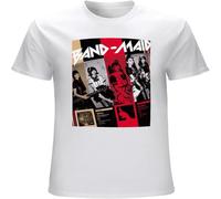 Best Band Maid T Shirts Men's Pure Cotton Amazing Crewneck Tees Short Sleeve Tops White L