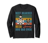 Best Bearded Beer Loving Dog Dad Ever German Shepherd Lover Manga Larga