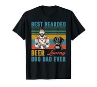 Best Bearded Beer Loving Dog Dad Ever Labrador Retriever Camiseta
