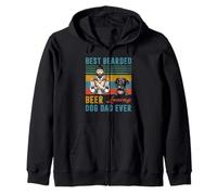 Best Bearded Beer Loving Dog Dad Ever Labrador Retriever Sudadera con Capucha