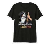 Best Bernese Mountain Dad Ever Men Daddy Dog Día del Padre Camiseta Premium