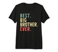 Best Big Brother Ever Family Funny Vintage Retro Camiseta Premium