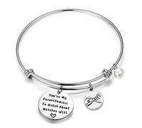 Best Bitches Friend Bracelet You're My Favorite Bitch to Bitch About Bitches con brazalete expandible para regalo de dama de honor, S, Acero inoxidable,