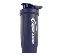 Best Body Nutrition Coctelera de proteínas de acero inoxidable, 700 ml, Reforce, con colador integrado, azul mate