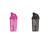 Best Body Shaker Botella Rosa 700 ml & Edition Shaker, 700ml, negro (Black steel)