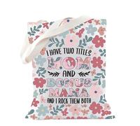 Best Bonus Mama Bag Step Mom Mother's Day Gift for Stepmom Bonus Mom Tote Bag Foster Care Adoption Gift, Bonus Mama, medium