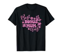 Best Bonus Mum Ever - Madrastra Día de la Madre Mariposa Flores Camiseta