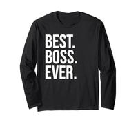 Best Boss Award That Says Best Boss Ever Sign,Funny Boss Men Manga Larga